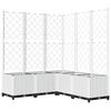 vidaXL v&otilde;rega taimekast, valge, 120 x 120 x 136 cm PP