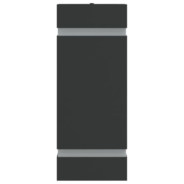 vidaXL &otilde;ue seinavalgustid 2 tk, must, roostevaba teras