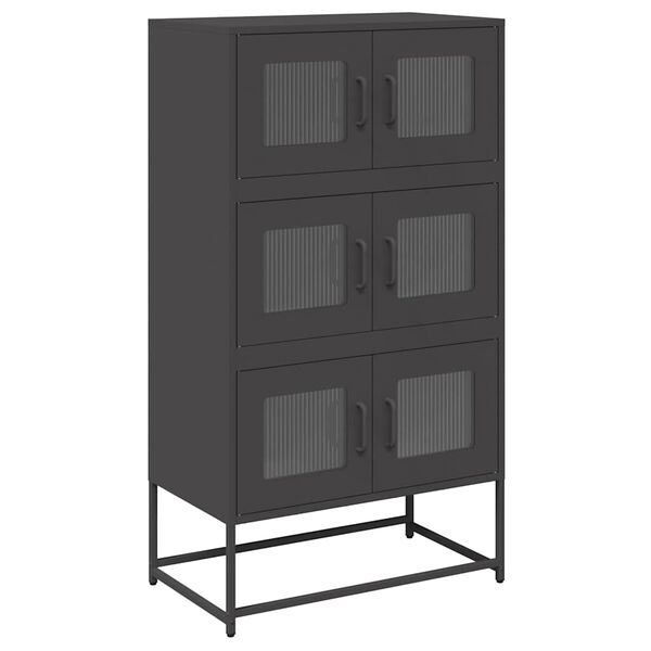 vidaXL Highboard Black 68x39x123 cm Teras