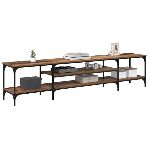 vidaXL Telerikapp Vana puit 201 x 35 x 45 cm