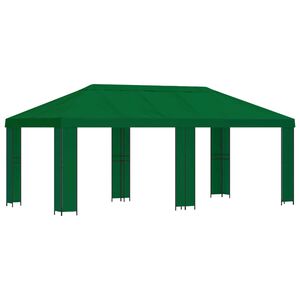 vidaXL Aia gazebos 6 x 3 m Roheline Pol&uuml;ester ja teras 190