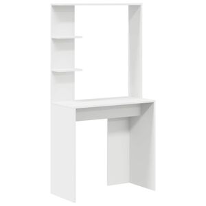 vidaXL Laud Valge Tehispuit 78,5 x 37 x 154,5 cm