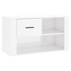 vidaXL jalatsikapp, k&otilde;rgl&auml;ikega valge, 80 x 35 x 45 cm, tehispuit