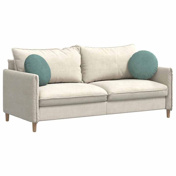 vidaXL Istumispatjad 2 pcs Mere Roheline &Oslash; 40 x 13 cm Samet