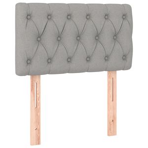 vidaXL voodipeats, helehall, 80x7x78/88 cm, kangas