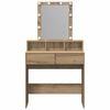 vidaXL Dressing Table k&auml;sit&ouml;&ouml;tamm 80 x 41 x 144.5 cm Tehispuit