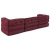 vidaXL Modulaarne diivan 3 pcs Bordeaux kangas