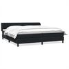 vidaXL Box Vedruvoodi Madratsitega Must 180x210 cm Velvet