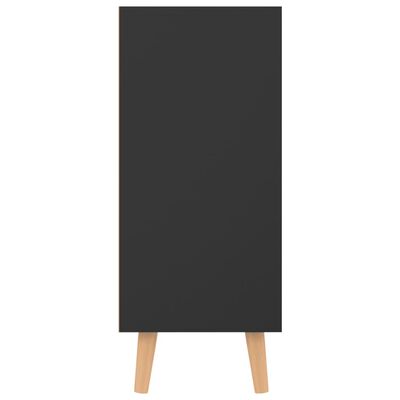 vidaXL puhvetkapp kõrgläikega must, 90x30x72 cm, tehispuit