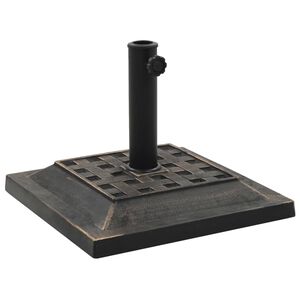 vidaXL päevavarju alus, ruudukujuline, polüvaik, 12 kg, pronksjas