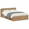 vidaXL Voodiraam ladustamisega Artisan tamm 150 x 200 cm Tehispuit