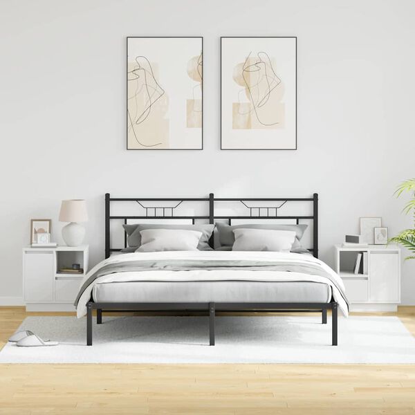 vidaXL &Ouml;&ouml;lambi kapp sahtliga 2 pcs Valge 50 x 34,5 x 50 cm Tehispuit