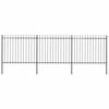 vidaXL aiapiire odaotsaga, terasest, 537 x 150 cm, must