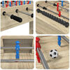 vidaXL Foosball laud Sonoma tamm 125 x 60,5 x 80 cm Tehispuit
