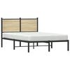 vidaXL metallist voodiraam ilma madratsita Sonoma tamm 120x190 cm