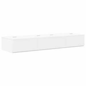 vidaXL Stuudio laud Valge 130 x 40 x 19,5 cm Tehispuit