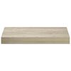 vidaXL seinariiulid, 4 tk, tammev&auml;rvi, 40 x 23 x 3,8 cm MDF