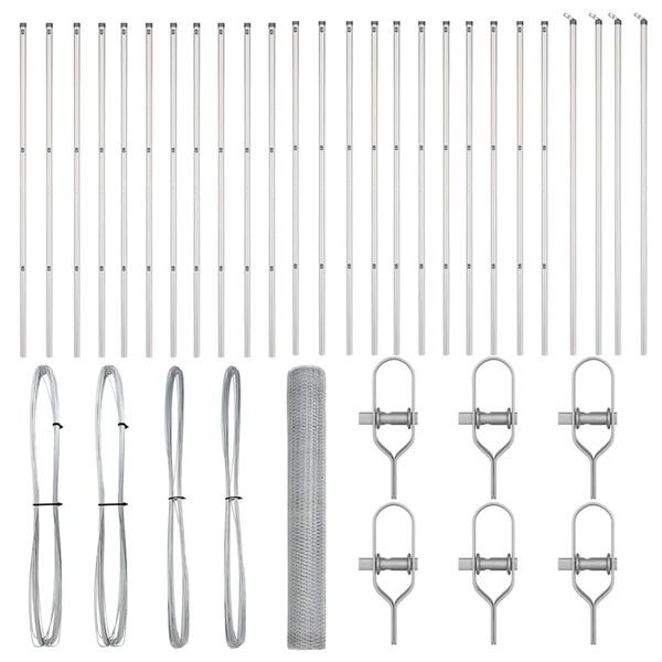 vidaXL Aiapost H&otilde;bedane 50 x 1,4 m (13 mm silma) Teras