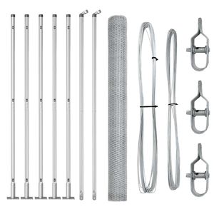 vidaXL Keevitatud Traat Aed Betoonalusega 10 x 1,6 m (L x K)