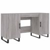 vidaXL kirjutuslaud, hall Sonoma tamm, 140 x 50 x 75 cm, tehispuit