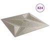 vidaXL seinapaneelid 24 tk, betoon, 50 x 50 cm, XPS 6 m², täht