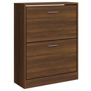 vidaXL jalatsikapp, pruun tamm, 63 x 24 x 81 cm, tehispuit