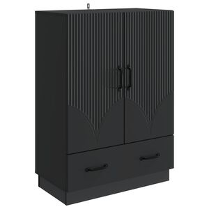 vidaXL K&otilde;ide sahtliga Must 66 x 34,5 x 92 cm Tehispuit