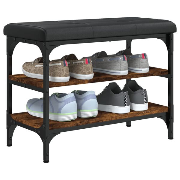 vidaXL jalatsipink, suitsutatud tamm, 62 x 32 x 47 cm, tehispuit