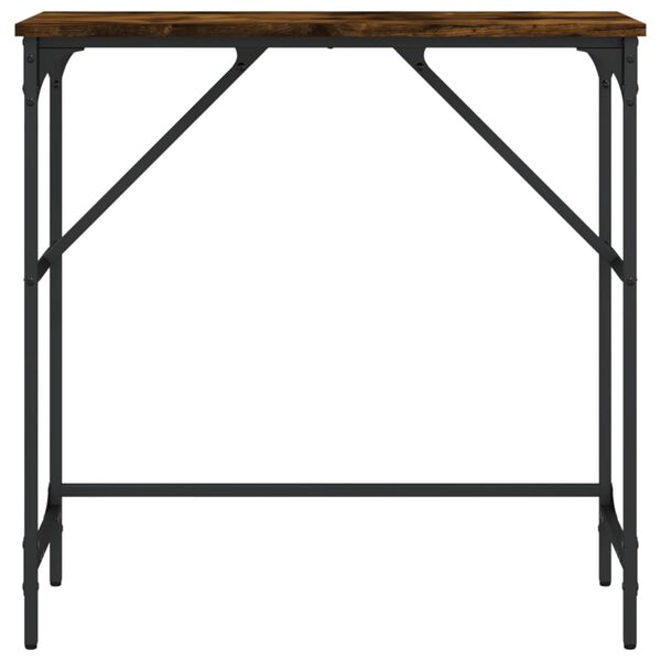 vidaXL konsoollaud, suitsutatud tamm, 75x32x75 cm, tehispuit