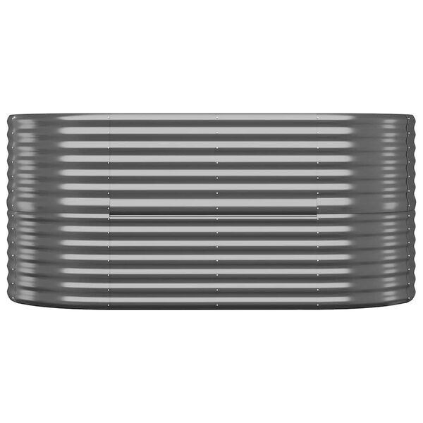 vidaXL aia taimelava, galvaniseeritud teras, 152x80x68 cm, antratsiit