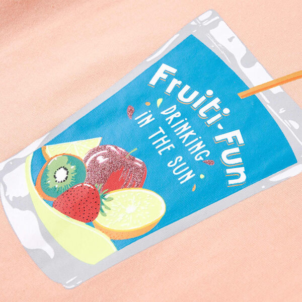 Laste T-s&auml;rk, heleoranž, 116