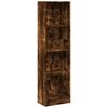 vidaXL raamaturiiul, suitsutatud tamm, 40x24x176 cm, tehispuit