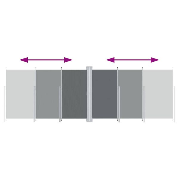 vidaXL lahtit&otilde;mmatav k&uuml;lgsein antratsiithall 200 x 600 cm