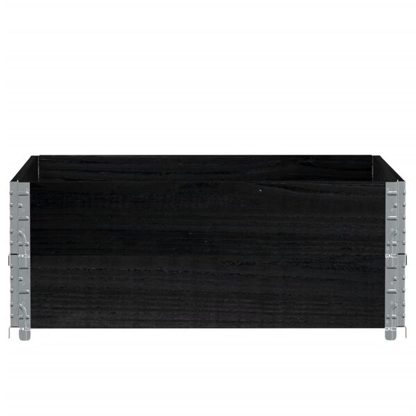 vidaXL aia taimekast, must, 100 x 100 cm, m&auml;nnipuit