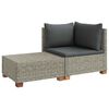vidaXL 2 tk Rattani Lounge Komplekt Patjadega GENDT Looduslik rattan