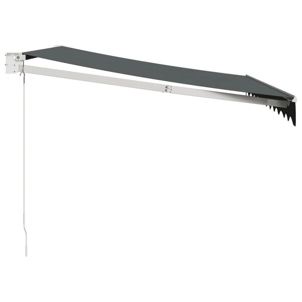 vidaXL sisset&otilde;mmatav varikatus, antratsiit 3x2,5 m, kangas, alumiinium