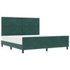 vidaXL Karbi vedrumadrats peaga Tume rohelise 180 x 200 cm Samet