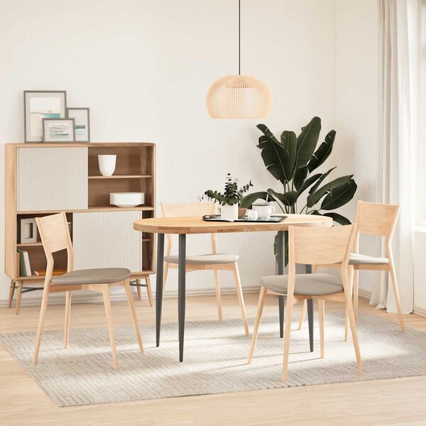 vidaXL lauaplaat, 120 x 60 x 4 cm, tammepuit ovaalne