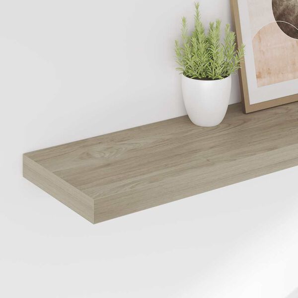 vidaXL seinariiulid, 2 tk, tammev&auml;rvi, 90 x 23,5 x 3,8 cm MDF