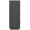 vidaXL kõrge kapp, hall, 67 x 40 x 108,5 cm, männipuit