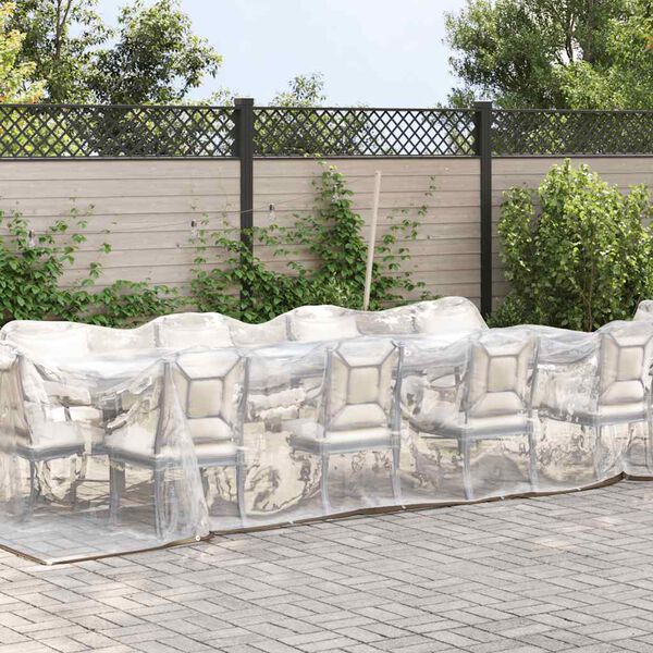 vidaXL Läbipaistev Present aasadega 3x12 m Polüetüleen