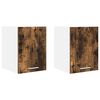 vidaXL Seinakapp 2 pcs Suitsutatud tamm ja valge 30 x 31 x 40 cm