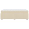 vidaXL Voodi raam madratsiga cream 90 x 200 cm kangas