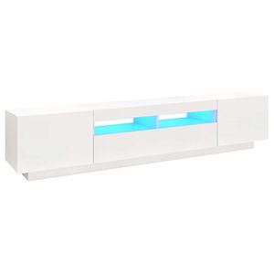 vidaXL telerialus LED-tuledega, valge, 200 x 35 x 40 cm