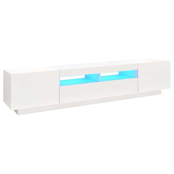 vidaXL telerialus LED-tuledega, valge, 200 x 35 x 40 cm
