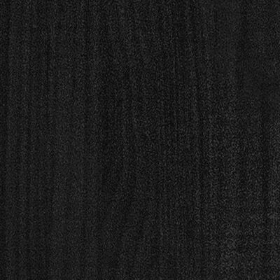 vidaXL 2-korruseline raamaturiiul, 80 x 30 x 70 cm, must, männipuit