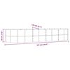 vidaXL aia taimekast, pruun, 367x140x68 cm, galvaniseeritud teras