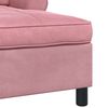 vidaXL Chaise Lounge padjaga Roosa 91 x 157 x 91 cm Samet