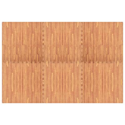 vidaXL põrandamatid 6 tk puidukiud 2,16 ㎡ EVA-vaht