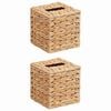 vidaXL Tissue kasti katted 2 tk Vesih&uuml;atsint 14,5 x 14,5 x 15 cm